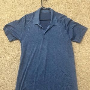 Lululemon Blue Metal Vent Tech Polo
